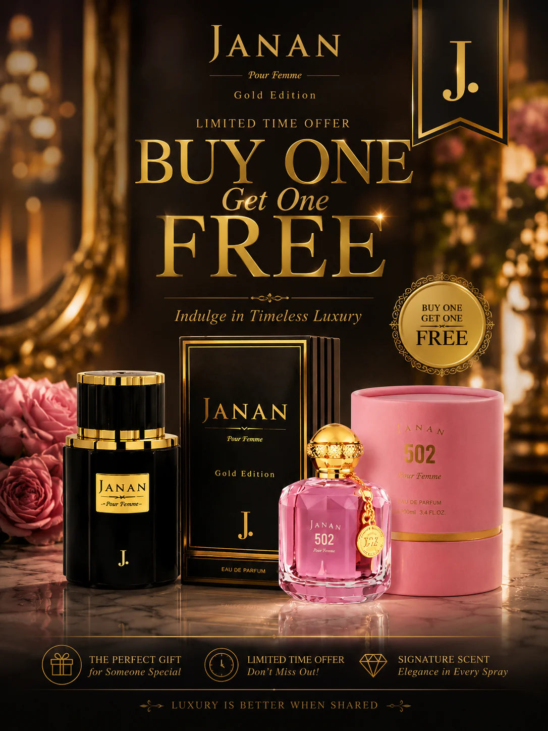 Janan & 502 Perfume Deal – Buy 1 Get 1 Free (Pack of 2)