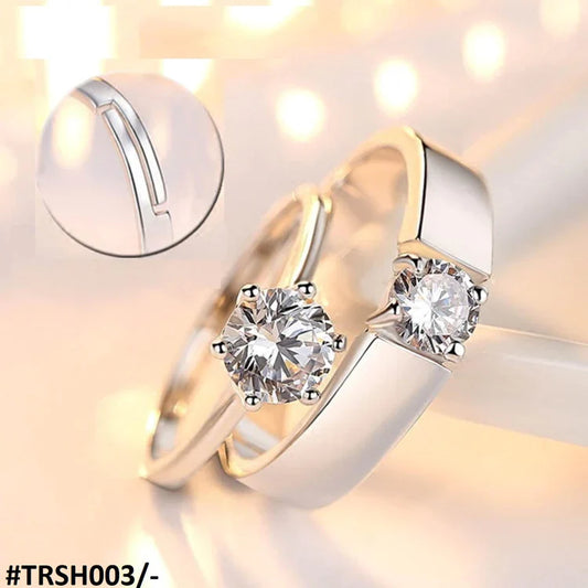 Trendy Couple Rings Adjustable